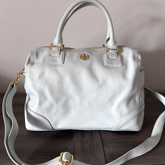 Tory Burch Pale Blue Doctor Bag - Picture 1 of 16